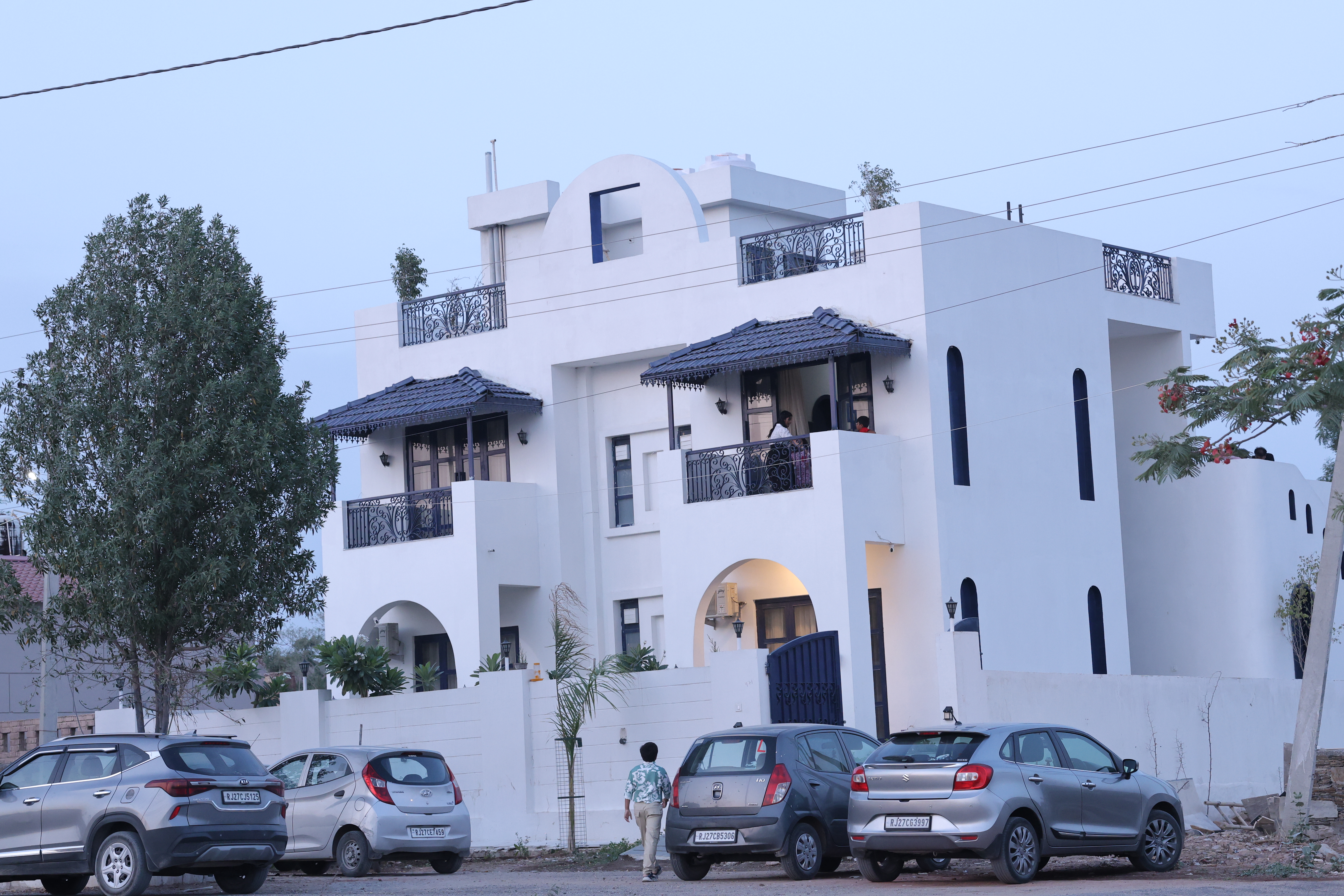 Heritage Rajasthan villa exterior at Maple Roots Villa